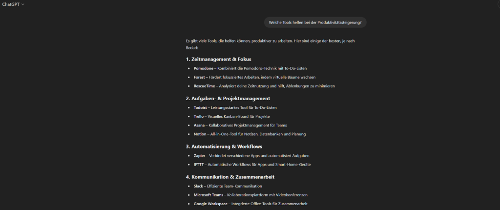 100 nützliche ChatGPT Prompts
